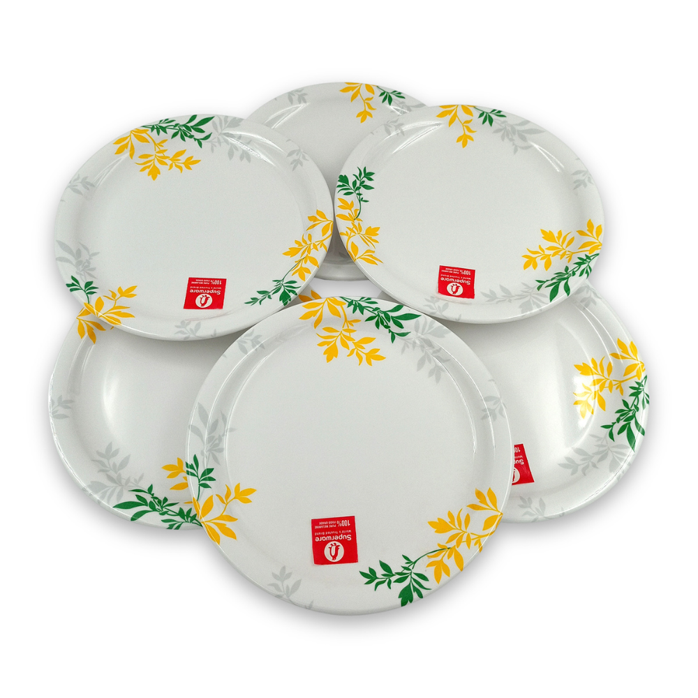 SUPERWARE, Plate Set - COUNTRY LEAF | 6 Nos.