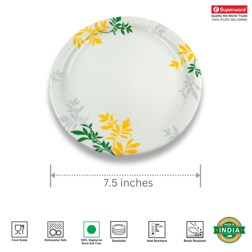 SUPERWARE, Plate Set - COUNTRY LEAF | 6 Nos.