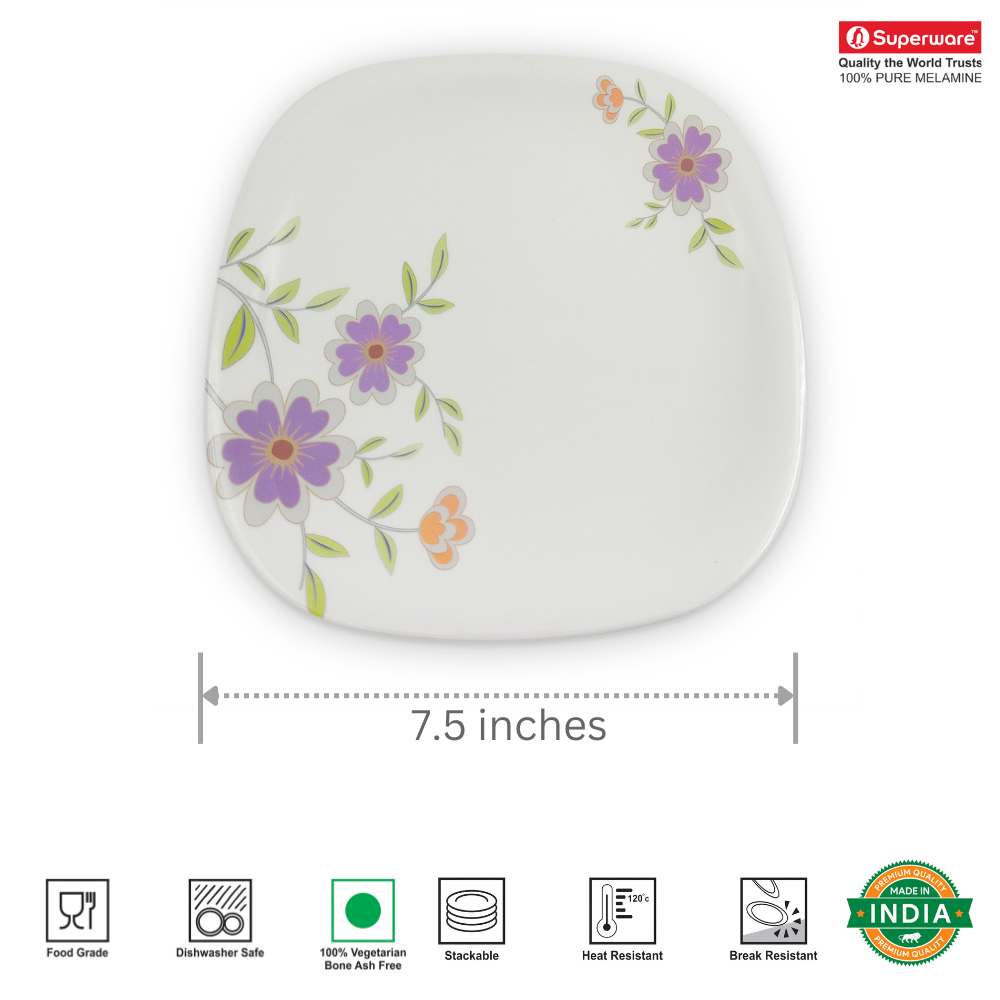 SUPERWARE, Plate Set - DAFFODILS | 6 Nos.