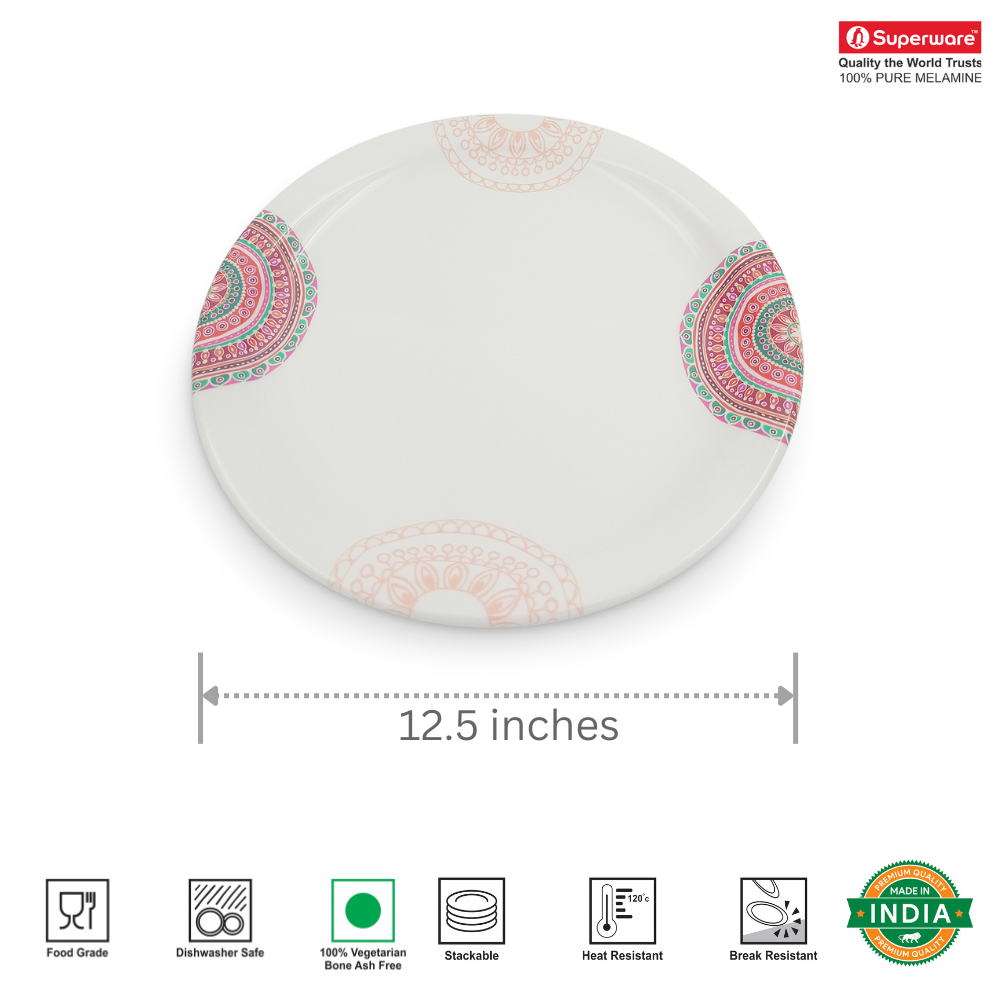 SUPERWARE, Plate Set - FESTIVE | 6 Nos.