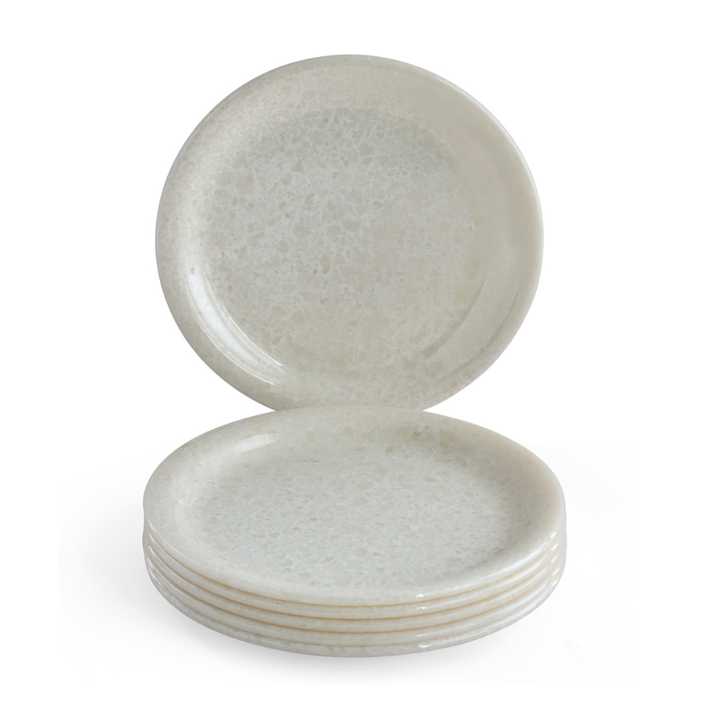 SUPERWARE, Plate Set - GLOSSY SUPER PEARL | 6 Nos.