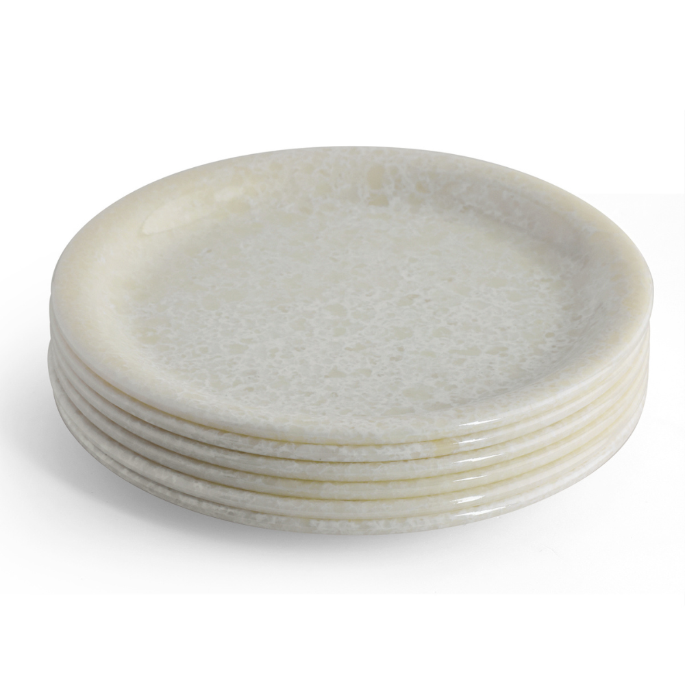 SUPERWARE, Plate Set - GLOSSY SUPER PEARL | 6 Nos.