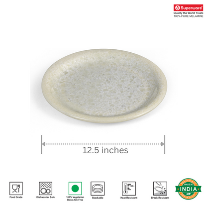 SUPERWARE, Plate Set - GLOSSY SUPER PEARL | 6 Nos.