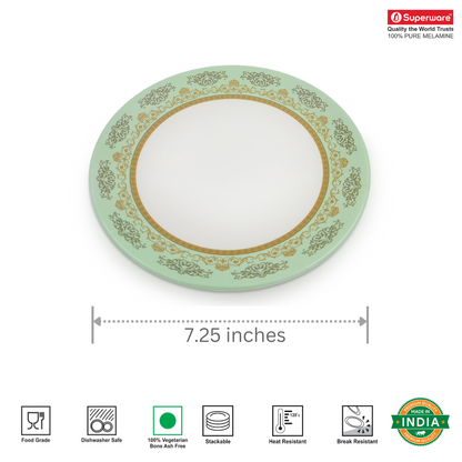 SUPERWARE, Plate Set - JADE GARDEN | 6 Nos.
