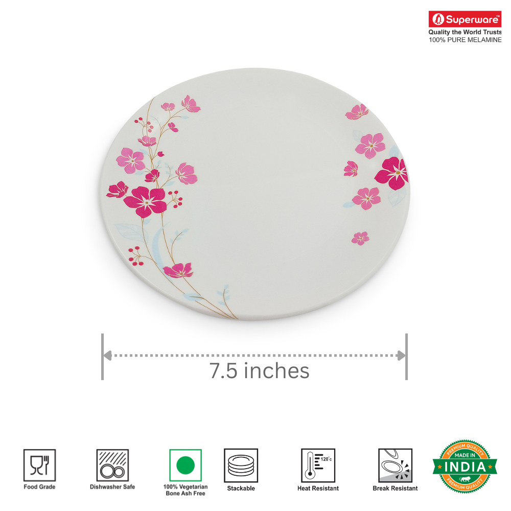 SUPERWARE, Plate Set - PINK AURA | 6 Nos.