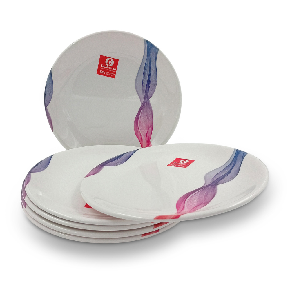 SUPERWARE, Plate Set -  SILKY | 6 Nos.