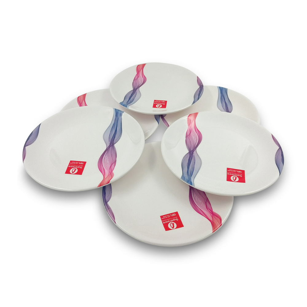 SUPERWARE, Plate Set -  SILKY | 6 Nos.