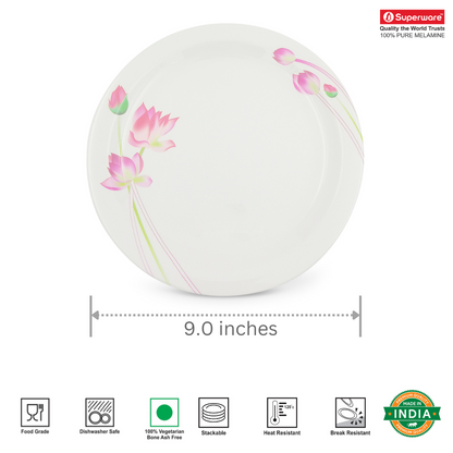 SUPERWARE, Plate Set - SWEETY TULIP | 6 Nos.