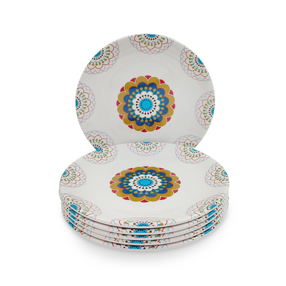 SUPERWARE, Plate Set - TURQUISE BLOOM | 6 Nos.