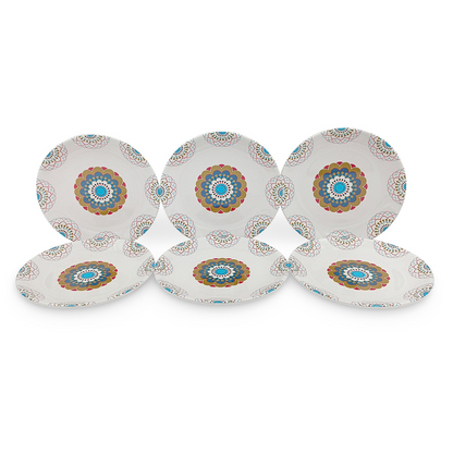 SUPERWARE, Plate Set - TURQUISE BLOOM | 6 Nos.