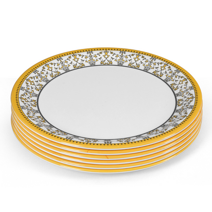SUPERWARE | Pure Melamine | Dinner Set - ForgetMeNot | Set Of 8 Pcs. | Stain Free, Glazed Finish