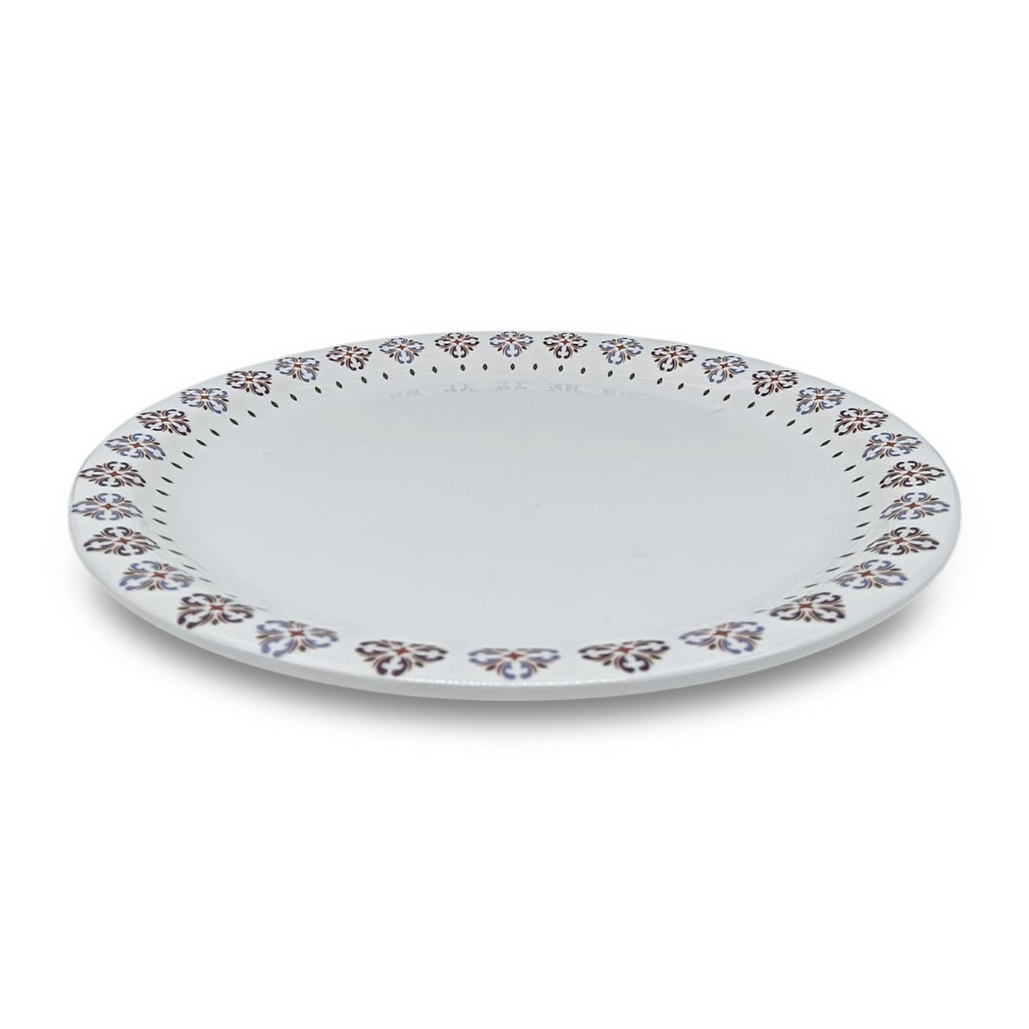 SUPERWARE | Pure Melamine | Buffet Plate Set – Serene Sky (12.5”) | 6 Nos. | Stain Free, Glazed Finish