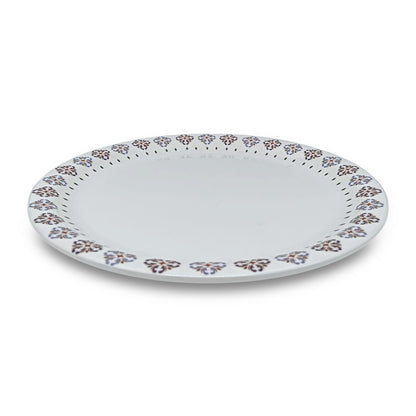 SUPERWARE | Pure Melamine | Buffet Plate Set – Serene Sky (12.5”) | 6 Nos. | Stain Free, Glazed Finish