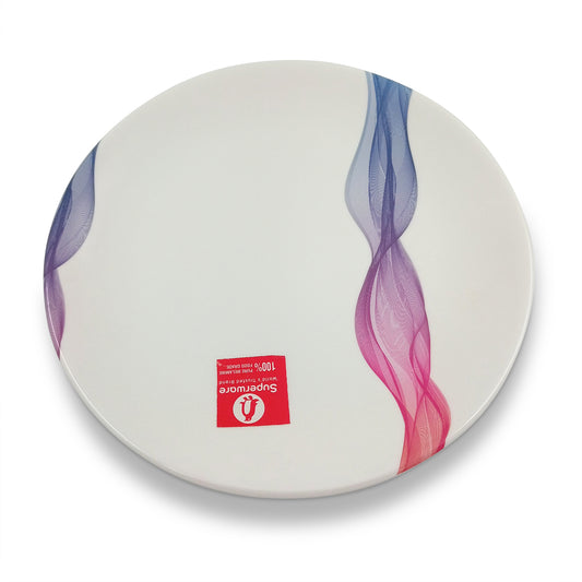 SUPERWARE | Pure Melamine | Small Plate Set - Silky (7.5") | 6 Nos. | Stain Free, Glazed Finish