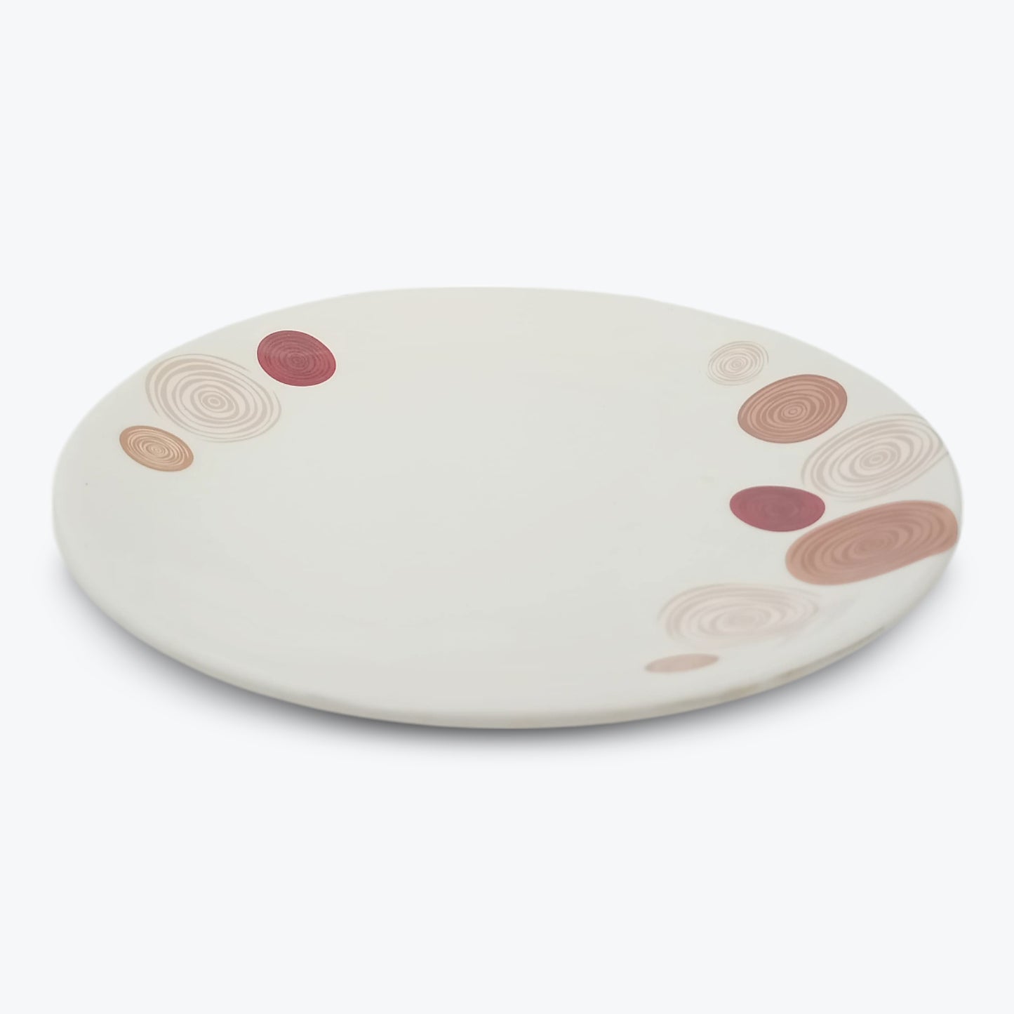 SUPERWARE | Pure Melamine | Buffet Plate Set 12.5" - Spiral (12.5”) | 6 Nos. | Stain Free, Glazed Finish