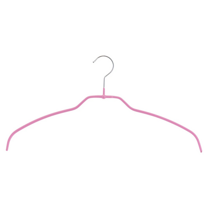 MAWA | Made in Germany | Metal Hanger Set | Shirt Hanger | Silhouette 42/FT | Collar Shape | Non-Slip Coating | 360° Rotatable Swivel Hook | Space Saver | 20 Pieces