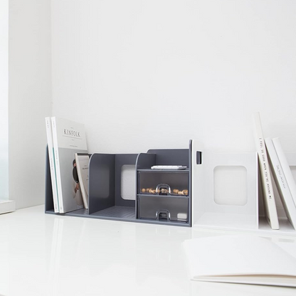 SYSMAX | Korea | Book Rack with Drawers | Grey