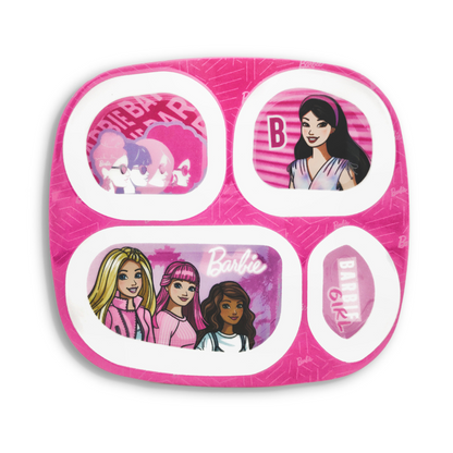 SUPERWARE | Pure Melamine | Kid Set - BARBIE - WISPY FOREST | Set Of 5 Pcs.| Stain Free, Glazed Finish