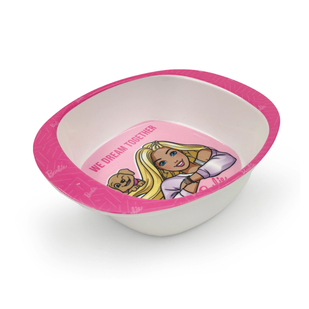 SUPERWARE | Pure Melamine | Kid Set - BARBIE - WISPY FOREST | Set Of 5 Pcs.| Stain Free, Glazed Finish