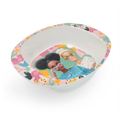 SUPERWARE | Pure Melamine | Kid Set - BARBIE - FUN IN THE SUN | Set Of 5 Pcs.| Stain Free, Glazed Finish