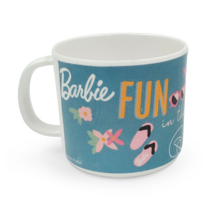 SUPERWARE | Pure Melamine | Kid Set - BARBIE - FUN IN THE SUN | Set Of 5 Pcs.| Stain Free, Glazed Finish