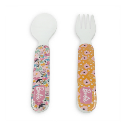 SUPERWARE | Pure Melamine | Kid Set - BARBIE - FUN IN THE SUN | Set Of 5 Pcs.| Stain Free, Glazed Finish