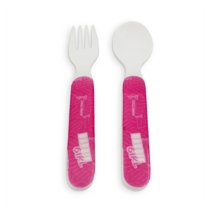 SUPERWARE | Pure Melamine | Kid Set - BARBIE - WISPY FOREST | Set Of 5 Pcs.| Stain Free, Glazed Finish