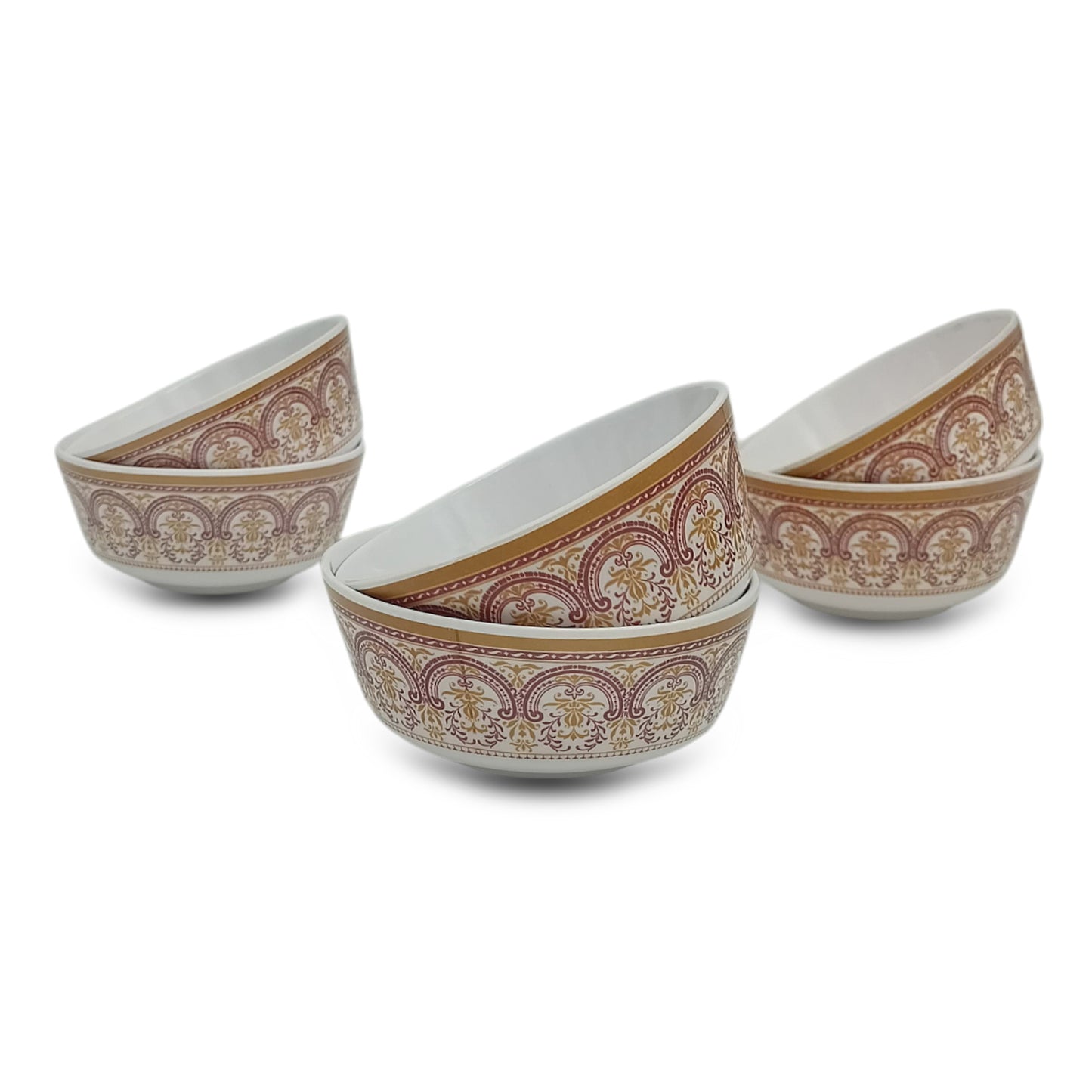 SUPERWARE | Pure Melamine | Bowl Set - Vintag Maroon 4" | 6 Nos. | Stain Free, Glazed Finish