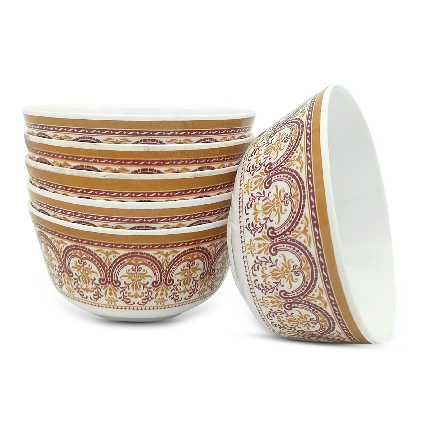 SUPERWARE | Pure Melamine | Bowl Set - Vintag Maroon 4" | 6 Nos. | Stain Free, Glazed Finish