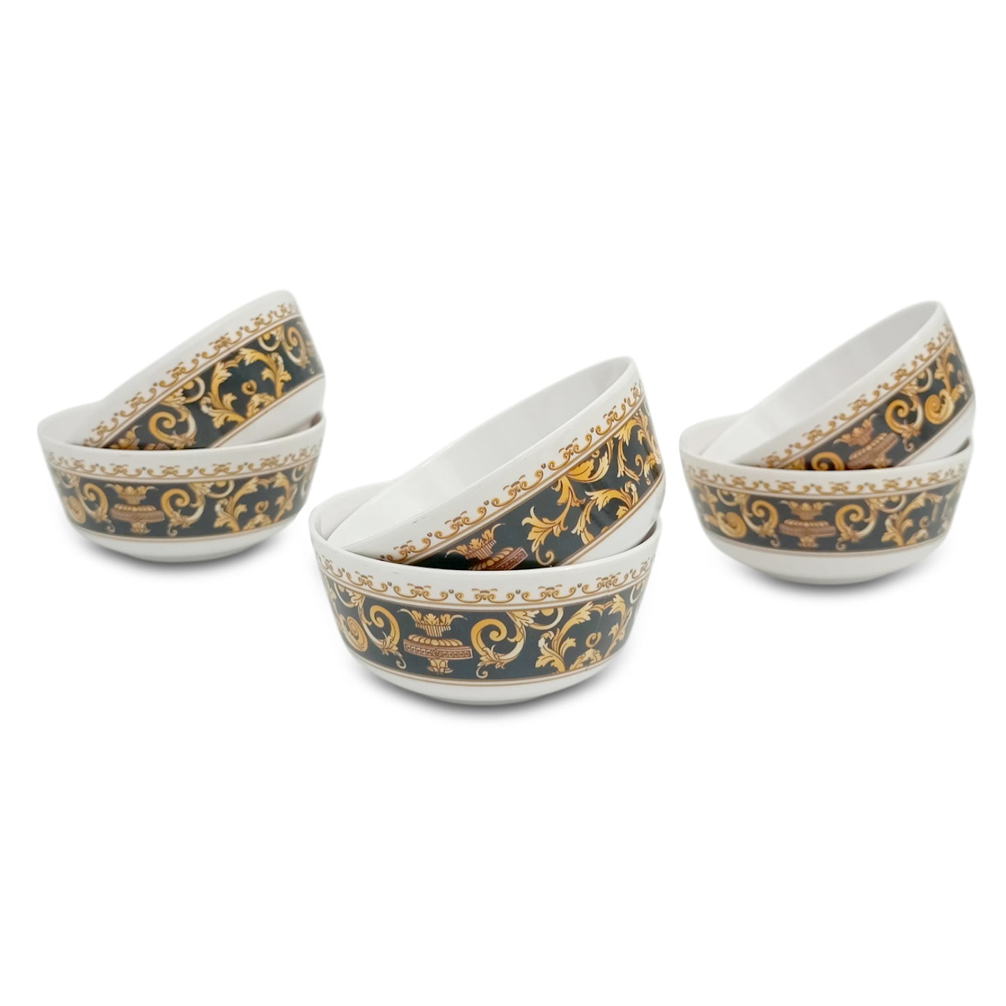 SUPERWARE | Pure Melamine | Bowl Set - Dynasty 4" | 6 Nos. | Stain Free, Glazed Finish