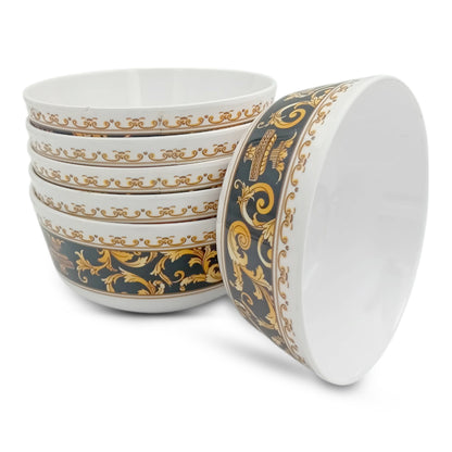 SUPERWARE | Pure Melamine | Bowl Set - Dynasty 4" | 6 Nos. | Stain Free, Glazed Finish
