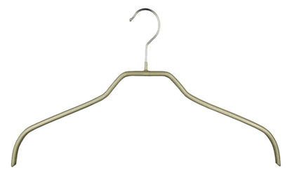 MAWA | Made in Germany | Metal Hanger Set | Shirt Hanger | Silhouette 42/FT | Collar Shape | Non-Slip Coating | 360° Rotatable Swivel Hook | Space Saver | 20 Pieces