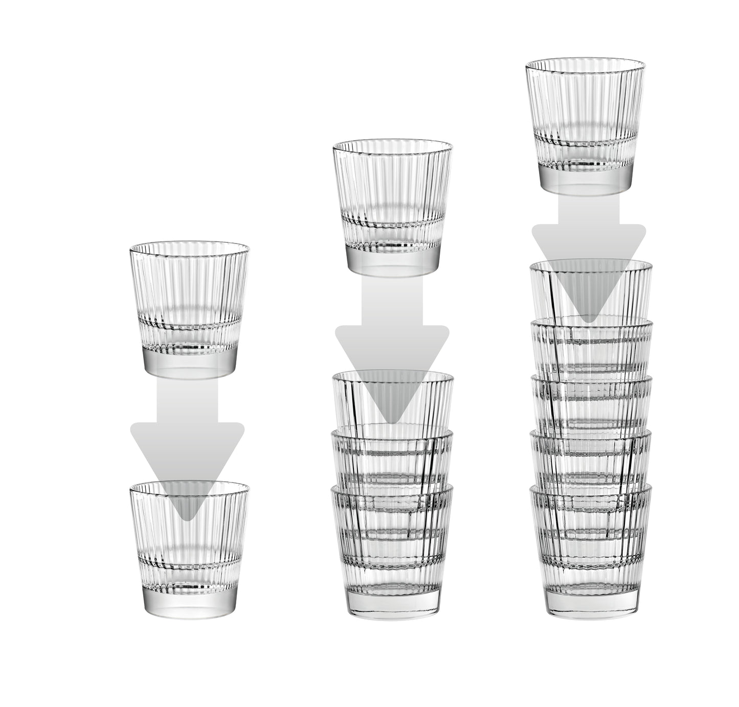 VIDIVI | Italy | Crystal Clear High Brilliance Lead Free Glass | Tumbler - Diva | 6 Nos.