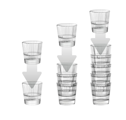 VIDIVI | Italy | Crystal Clear High Brilliance Lead Free Glass | Tumbler - Diva | 6 Nos.