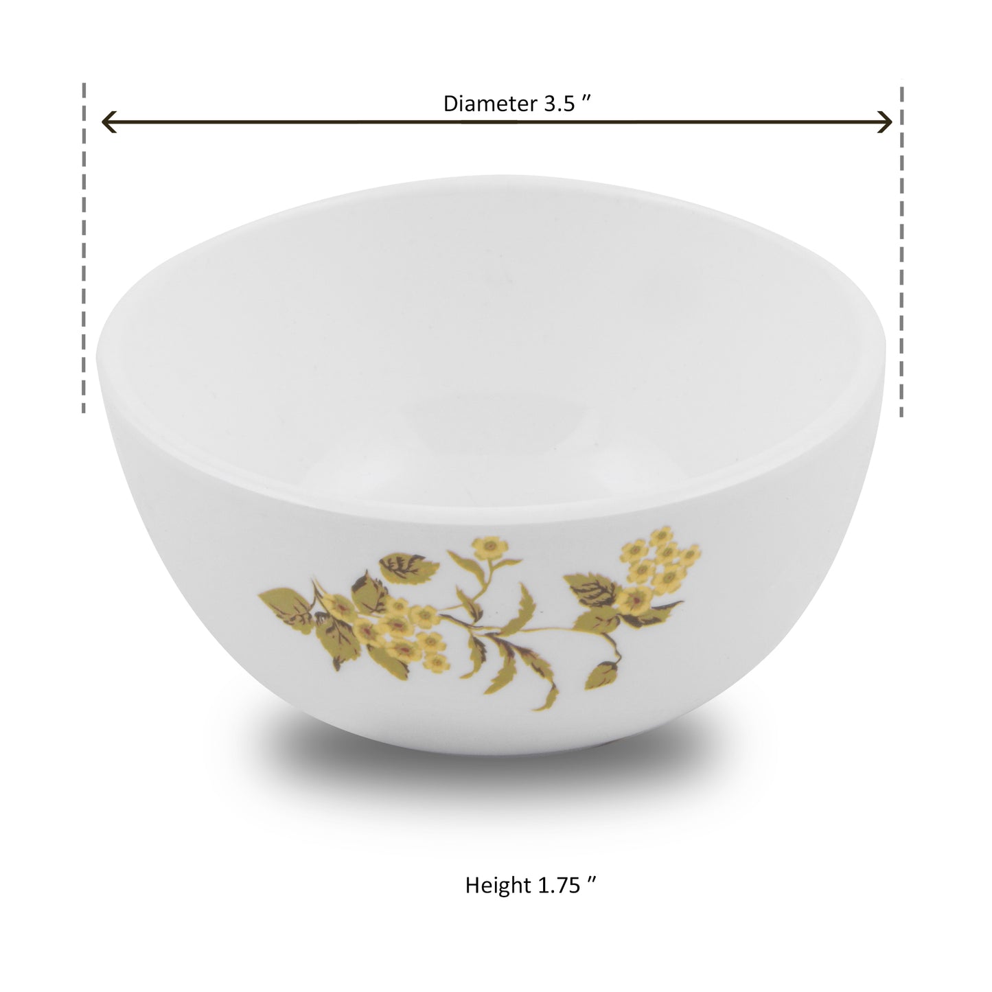 SUPERWARE | Pure Melamine | Soup Bowl Set - French Rose (4.5") | 6 Nos. | Stain Free, Glazed Finish