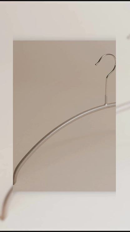 MAWA | Made in Germany | Metal Hanger Set | Top Hanger | Economic 40/P | Non-Slip Coating | 360° Rotatable Swivel Hook | Space Saver | 10 Pieces