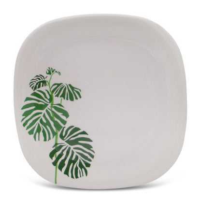 SUPERWARE | Pure Melamine | Small Plate Set - Swiss Leave (7.5") | 6 Nos. | Stain Free, Glazed Finish
