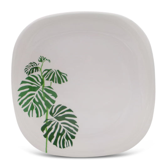 SUPERWARE | Pure Melamine | Small Plate Set - Swiss Leave (7.5") | 6 Nos. | Stain Free, Glazed Finish